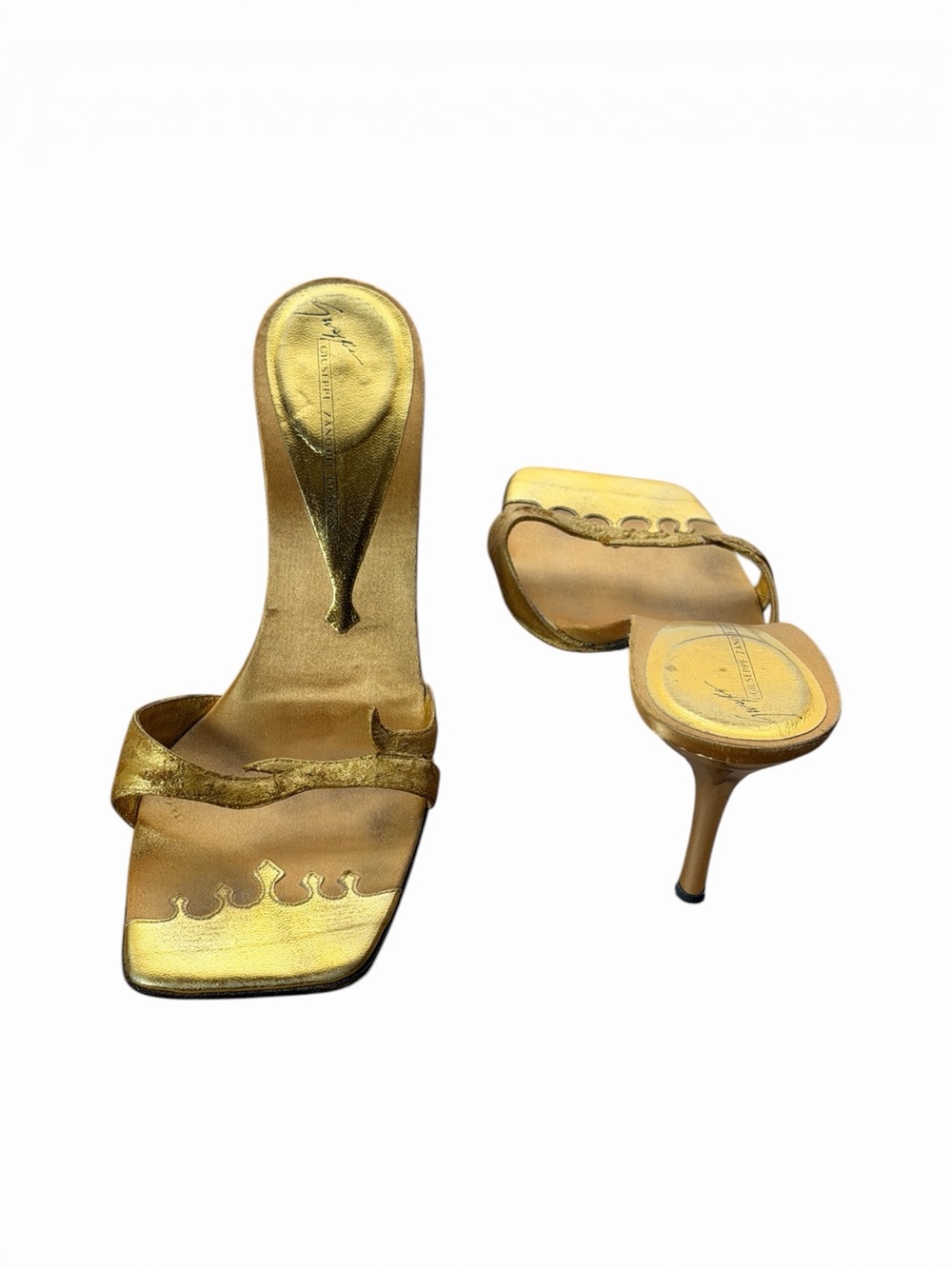 Vintage Giuseppe Zanotti Gold Snake Heels | Rare Collector Piece | Y2K - Picture 4 of 8
